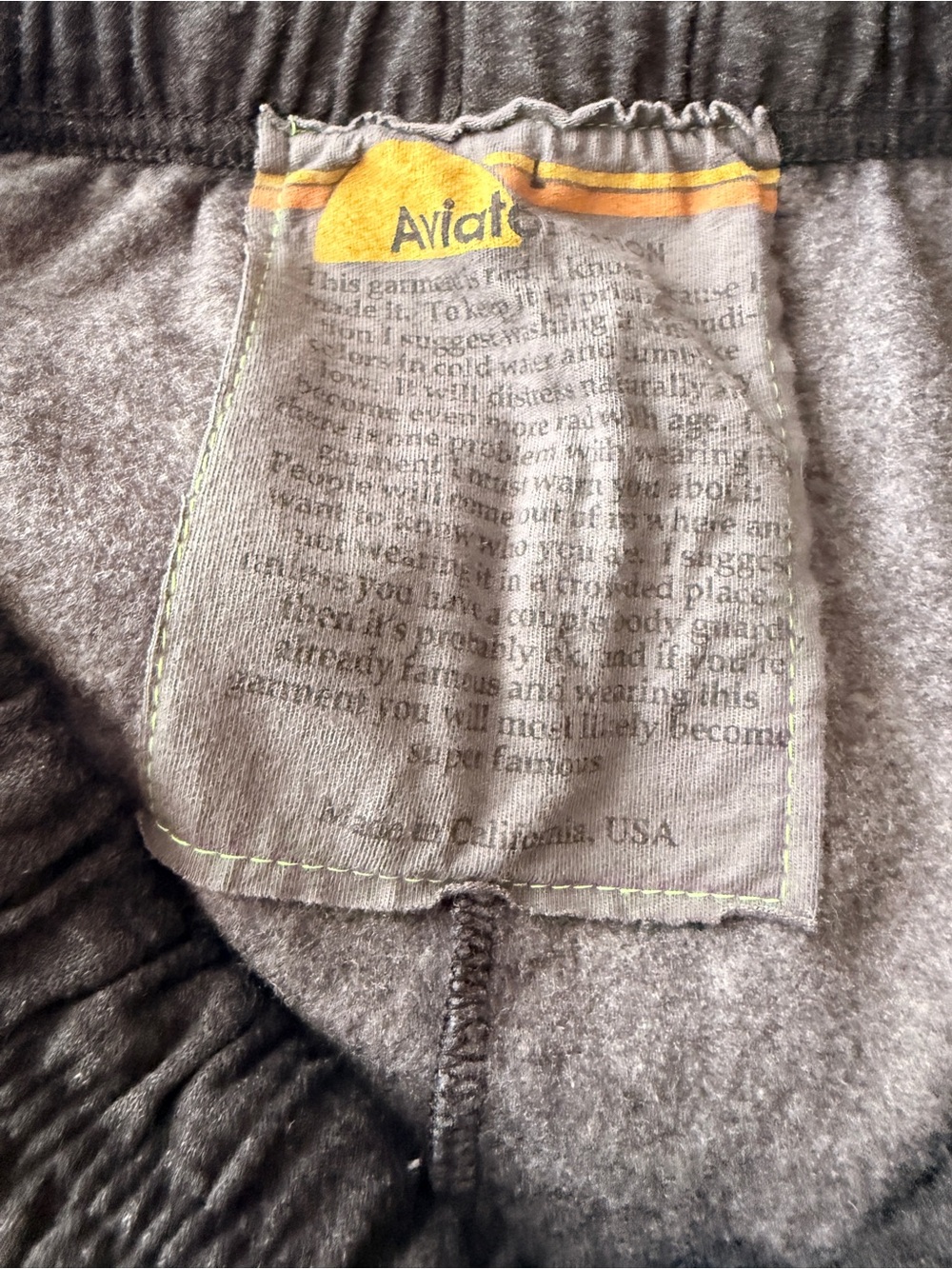 Aviator Nation Black Smiley Repeat Black Sweatshirt with Yellow Faces L - Picture 3 of 8